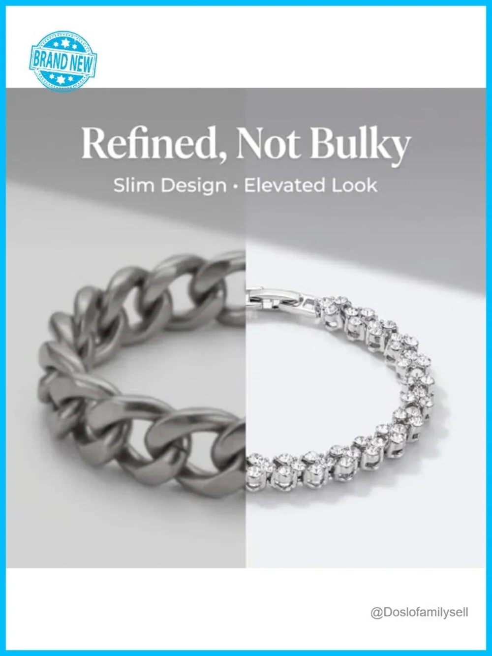 Slim Tennis Bracelet - Full Zircon Sparkle, Secure Clasp, Dainty
